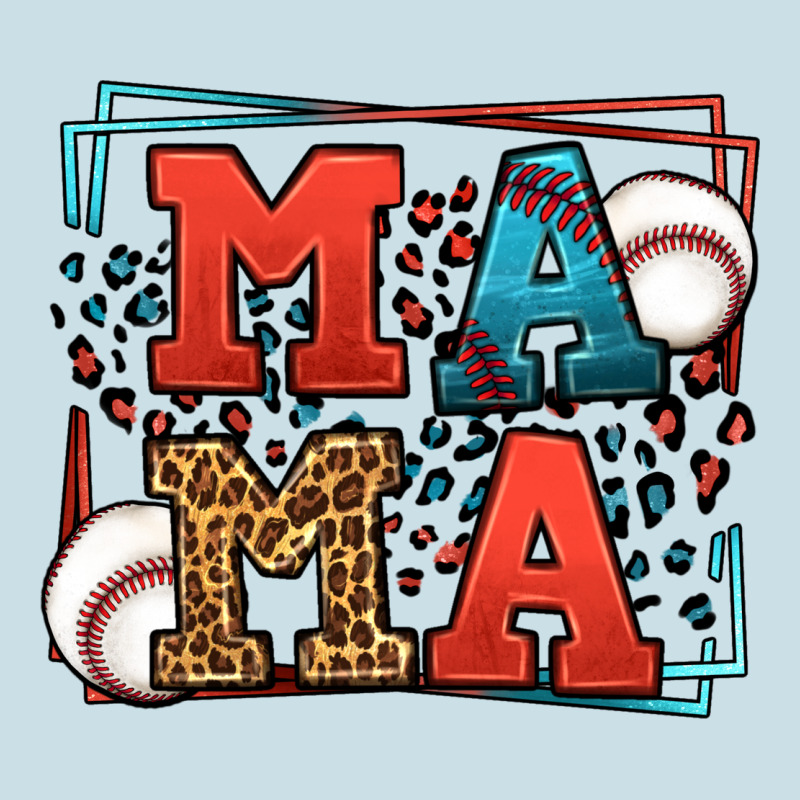 Leopard Baseball Mama Mother's Day Ladies Tee by LillyAllenDesigns | Teevron