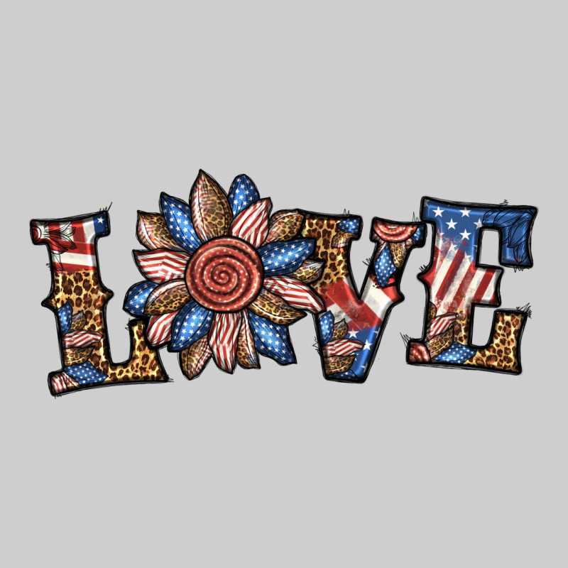 Love American Sunflower Premium Tee by BundleAndBundleShop | Teevron