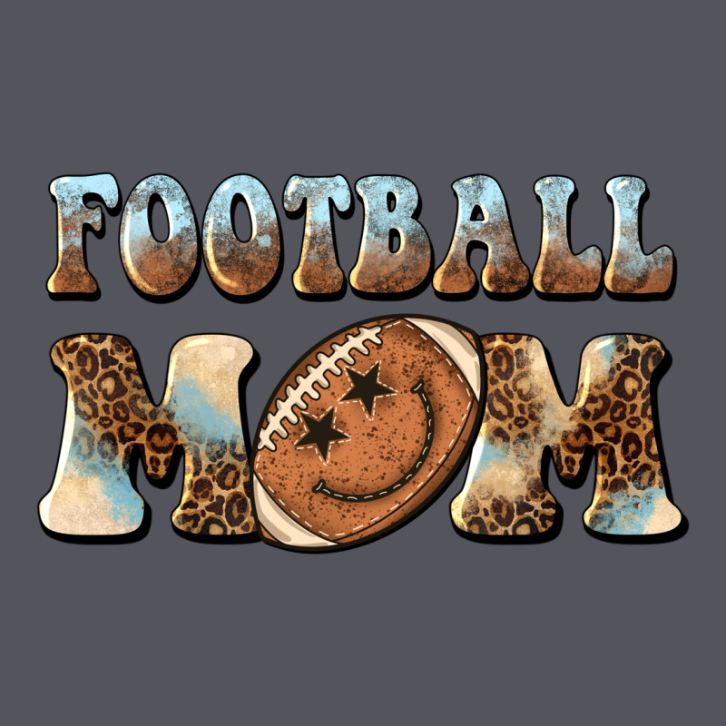 Football Mom Football Smiley Face Vintage Hoodie by BarkalooDesign | Teevron