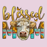 Western Blessed Mom Charolais Bull Mother's Day Ladies Tee | Teevron