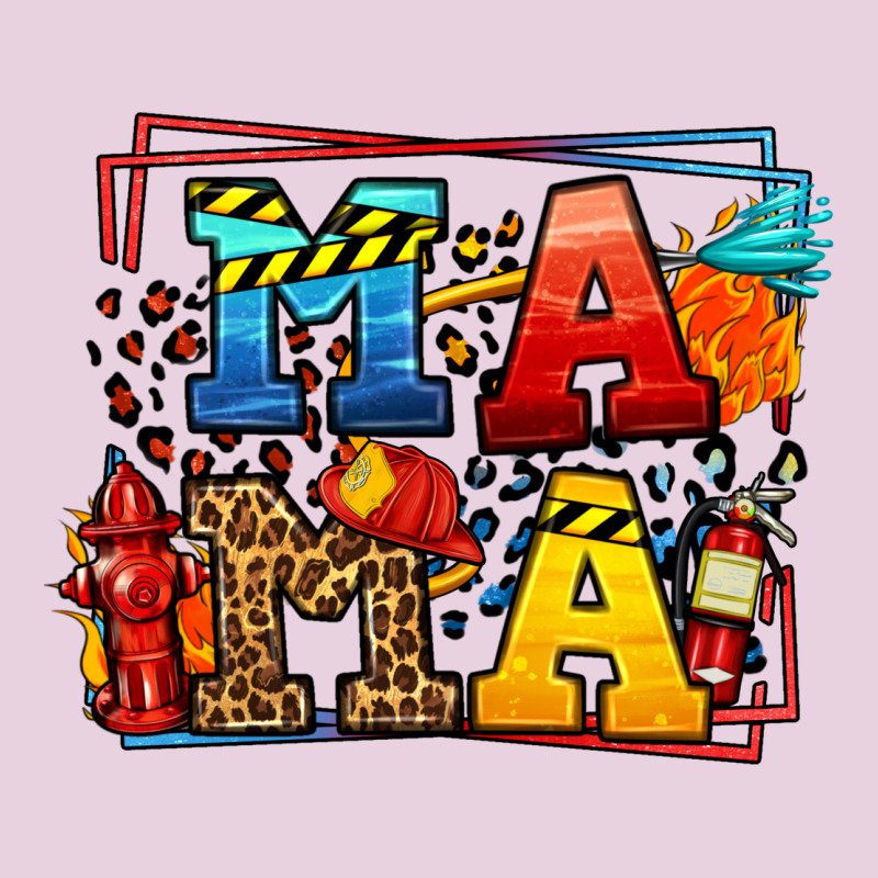 Leopard Frame Firefighter Mama Mother's Day Ladies Tee by LillyAllenDesigns | Teevron