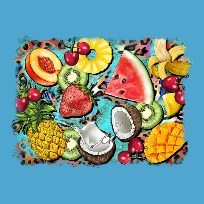 Summer Fruits Background Premium Hoodie by BarkalooDesign | Teevron