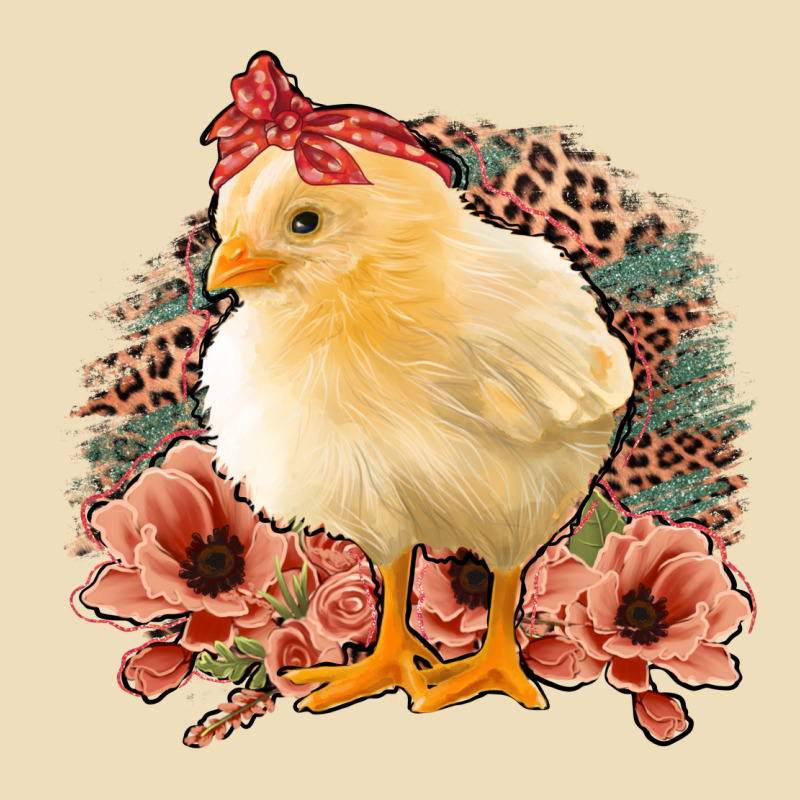 Chick With Flowers Feopard Premium Hoodie by Jasminsmagicworld | Teevron