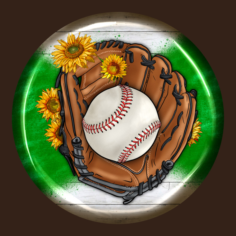 Baseball With Sunflower Round Earrings Heavy Core Tee by BundleAndBundleShop | Teevron