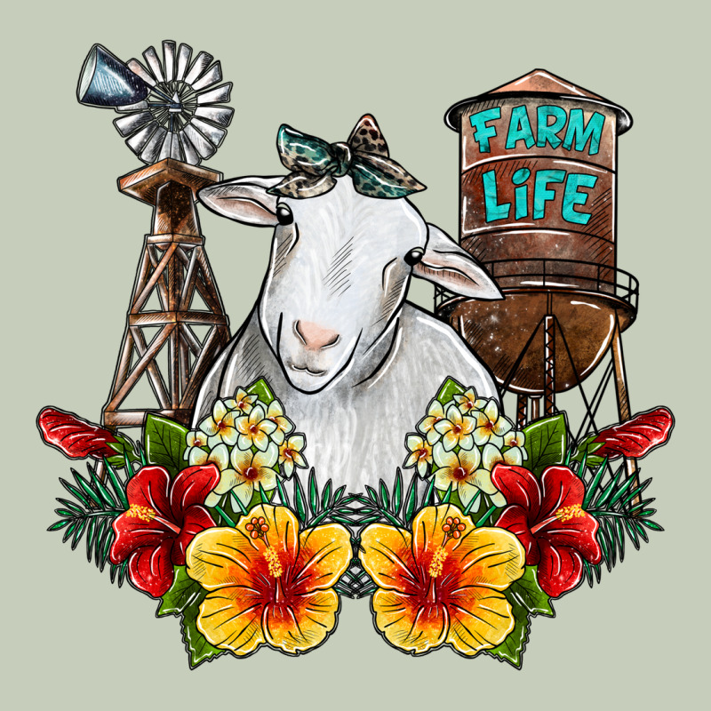 Farm Life Sheep Ladies Tee by SublimationCraftShop | Teevron