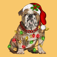 Christmas English Bulldog Vintage Hoodie | Teevron