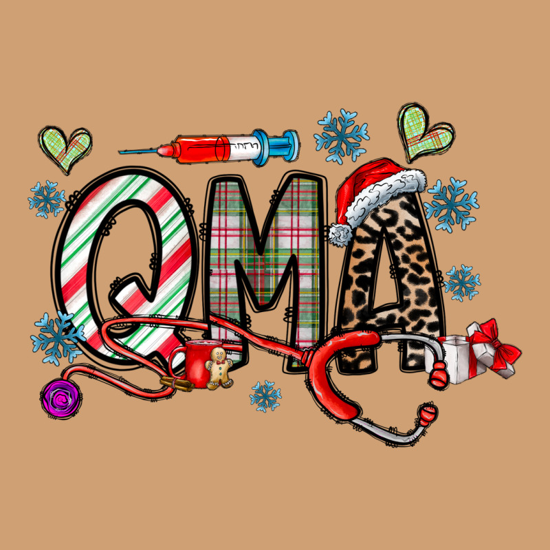 Christmas Nurse Qma Vintage Tee by CowhideDigitalArt | Teevron