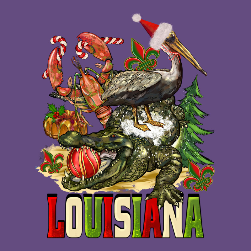 Christmas Louisiana Vintage Hoodie by BarkalooDesign | Teevron