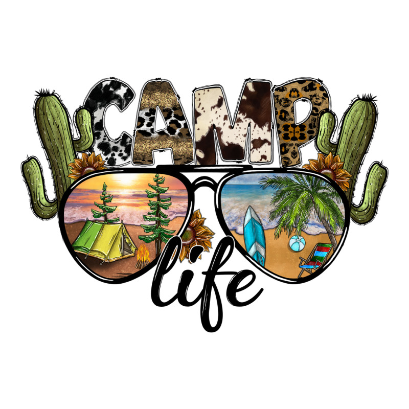Camp Life Ladies Tee by SublimationCraftShop | Teevron