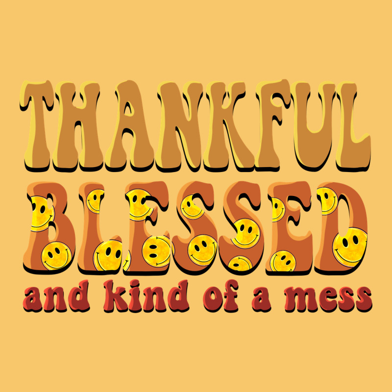 Thankful Blessed And Kind Of A Mess Vintage Hoodie by BarkalooDesign | Teevron