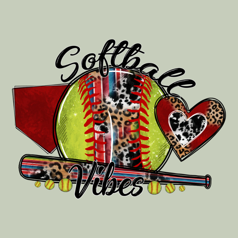 Softball Vibes Ladies Tee by SublimationCraftShop | Teevron