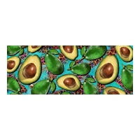 Avacado With Turquoise And Leopard Background 11 Oz Mug Premium Hoodie | Teevron