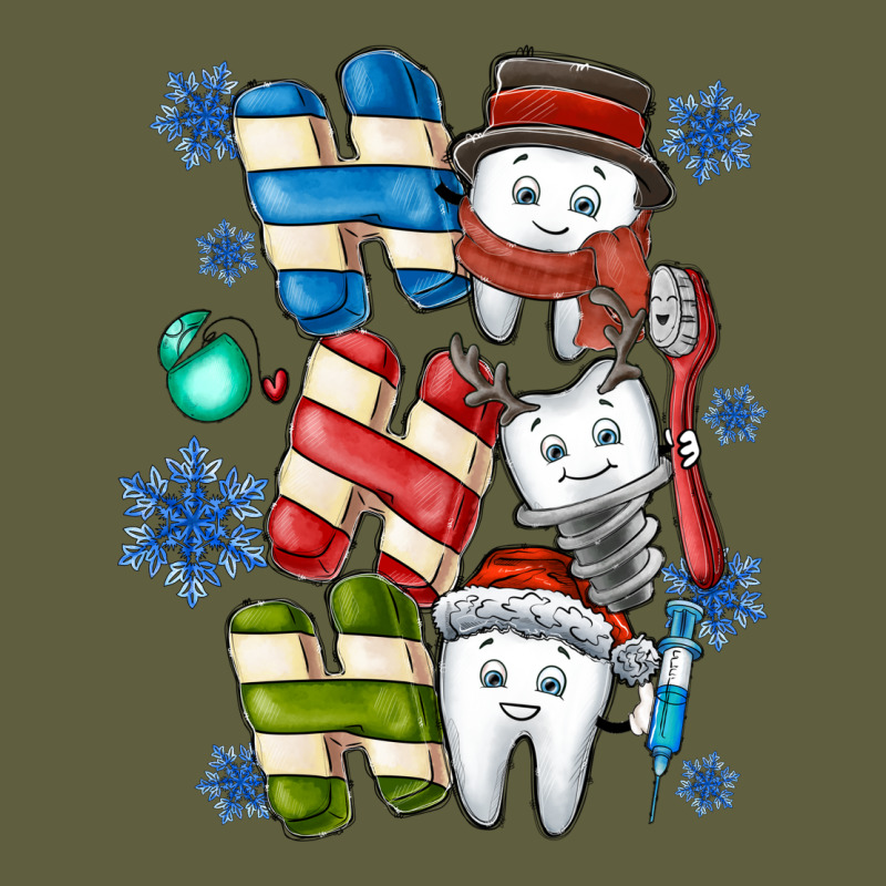 Ho Ho Ho Teeth Vintage Tee by CowhideDigitalArt | Teevron