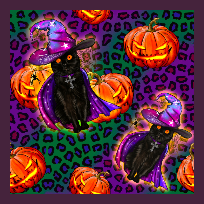 Witchy Cat And Pumpkins Seamless Paternal Premium Tee by BundleAndBundleShop | Teevron