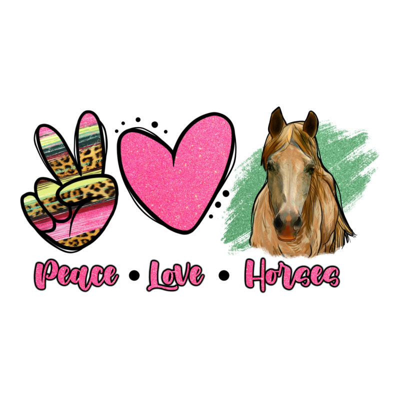 Peace Love Horses Zipper Hoodie by RanaPortraitStore | Teevron
