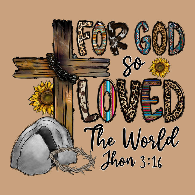 For God So Loved The World Jhon Vintage Tee by CowhideDigitalArt | Teevron