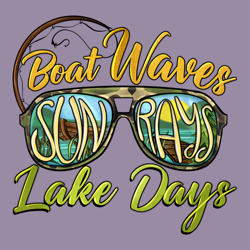 Boat Waves Sun Rays Lake Days Classic Tee by BarkalooDesign | Teevron