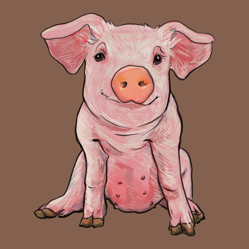 Sitting Pig Zipper Hoodie by RanaPortraitStore | Teevron