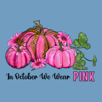 In October We Wear Pink Pumpkin And Sunflowers Urban Heavy Tee | Teevron