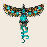 Turquoise Thunderbird Zipper Hoodie | Teevron
