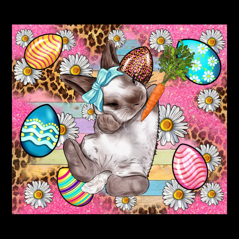 Easter Bunny And Egg With Leopard Pattern Tumbler Heavy Core Tee by BundleAndBundleShop | Teevron