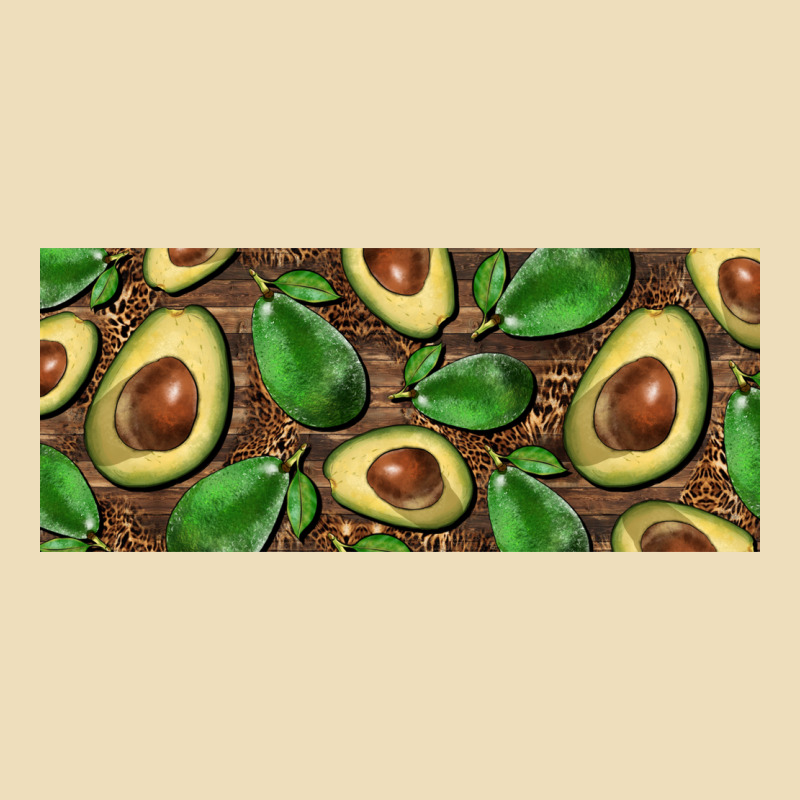 Avocados With Wood And Leopard Background 15 Oz Mug Premium Hoodie by BarkalooDesign | Teevron
