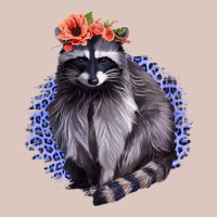 Classy But A Little Thrashy Racoon With Flowers Premium Hoodie | Teevron