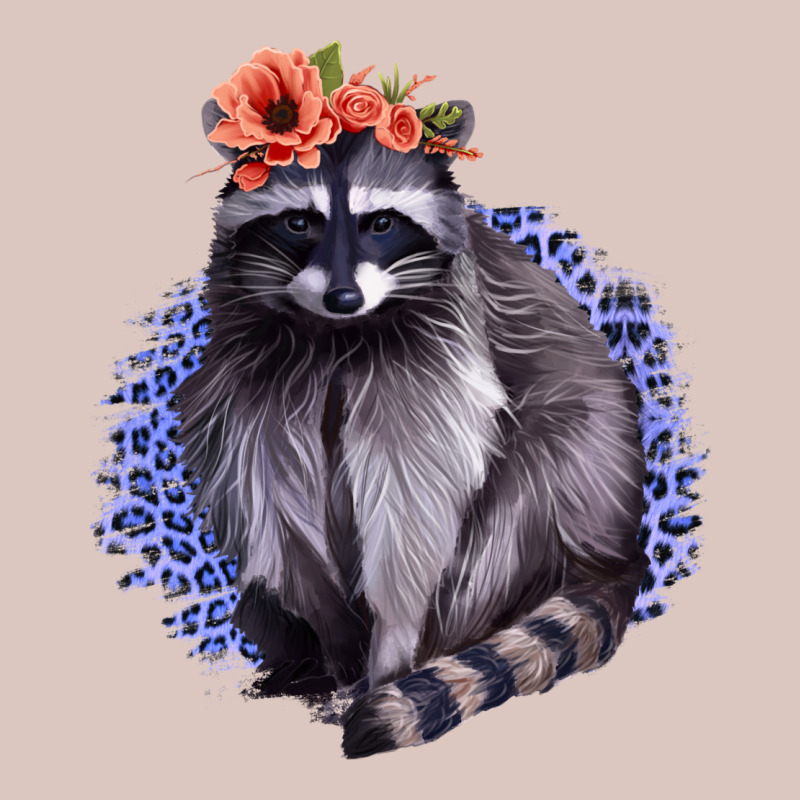 Classy But A Little Thrashy Racoon With Flowers Premium Hoodie by Jasminsmagicworld | Teevron