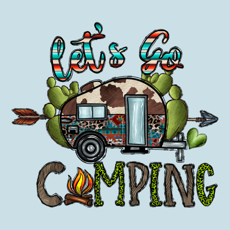 Let's Go Camping Ladies Tee by CowhideDigitalArt | Teevron
