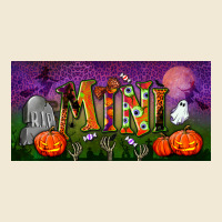 Halloween Mini License Plate Premium Tee | Teevron