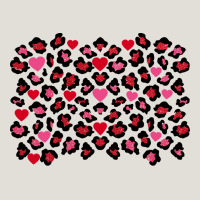 Valentines Day Leopard And Heart Background Heavy Core Tee | Teevron
