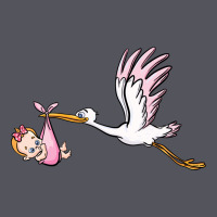 Stork With Baby Girl Vintage Hoodie | Teevron