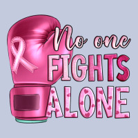 Breast Cancer No One Fights Alone Boxing Long Sleeve Tee | Teevron
