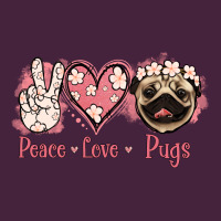 Peace Love Pugs Classic Tee | Teevron