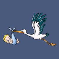 Stork With Baby Boy Vintage Hoodie | Teevron