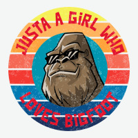 Retro Sunset Just A Girl Who Loves Bigfoot Urban Heavy Tee | Teevron