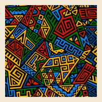 African Geometric Seamless Pattern Premium Tee | Teevron