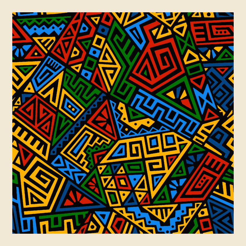 African Geometric Seamless Pattern Premium Tee by BundleAndBundleShop | Teevron