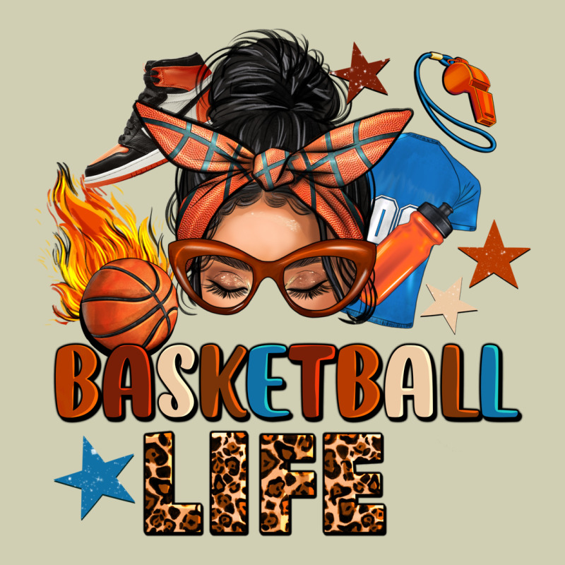 Basketball Life Messy Bun Heavy Core Tee by FaDigitalArtStudio | Teevron