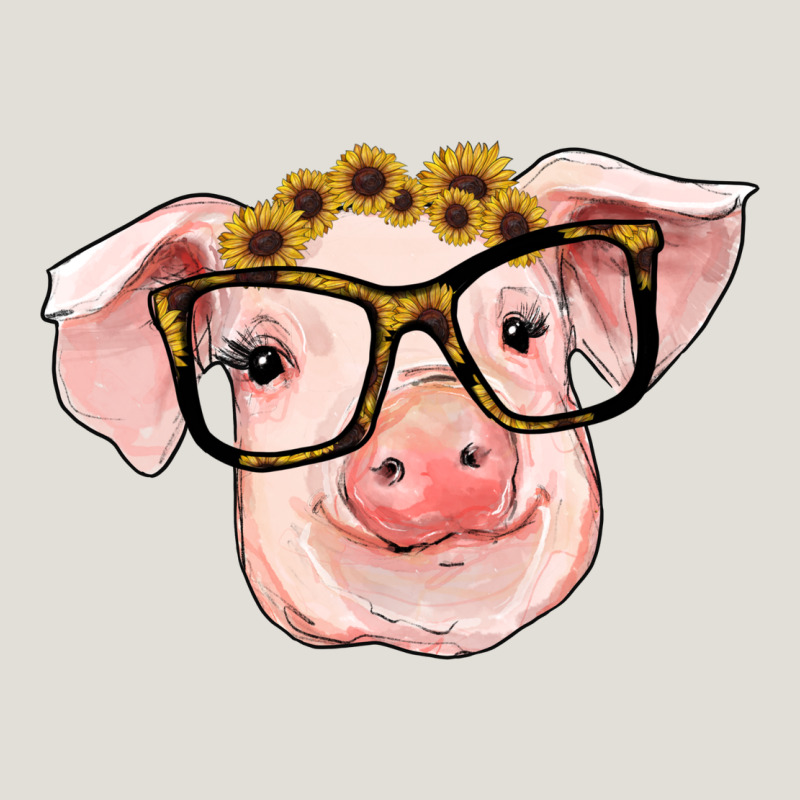 Sunflowers With Pig Heavy Core Tee by RanaPortraitStore | Teevron