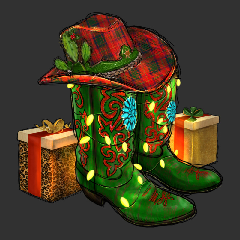 Cowboy Hat With Boots Christmas Urban Heavy Tee by RanaPortraitStore | Teevron