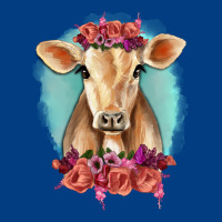 Floral Cow Premium Sweatshirt | Teevron