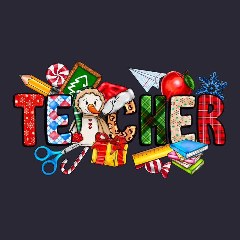 Christmas Teacher Vintage Tee by CowhideDigitalArt | Teevron