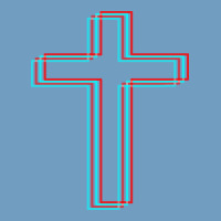 A Neon Christian Cross Urban Heavy Tee | Teevron