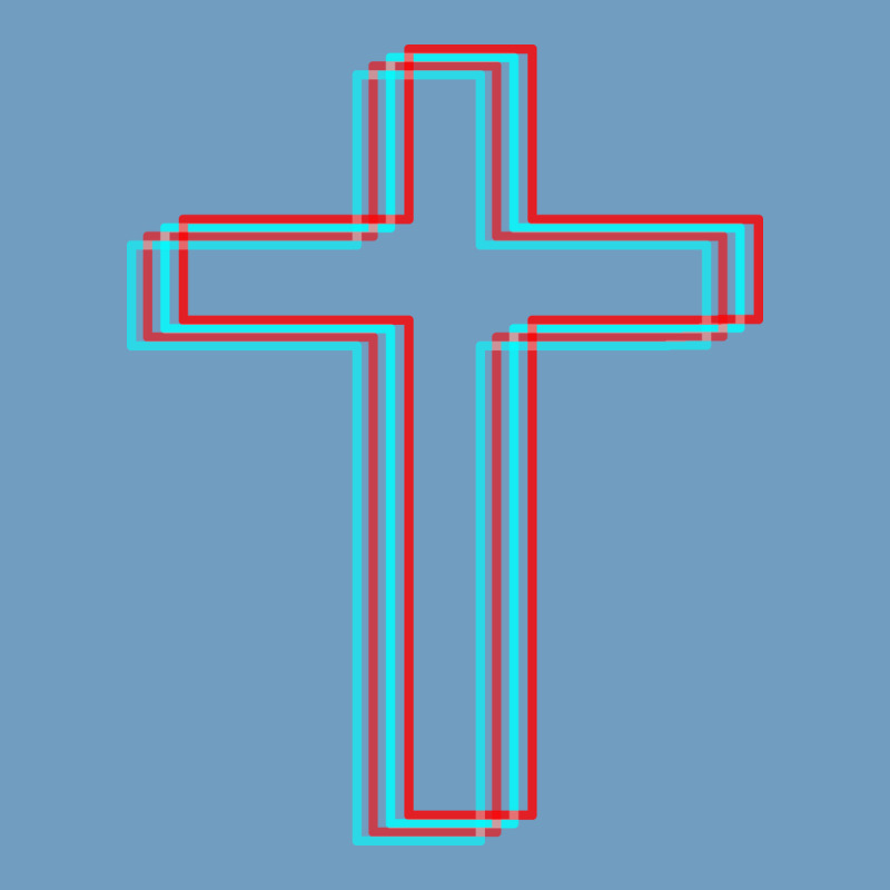 A Neon Christian Cross Urban Heavy Tee by artisFamous | Teevron