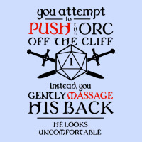 Tabletop Rpg D20 Orc Massage Critical Failure Urban Heavy Tee | Teevron