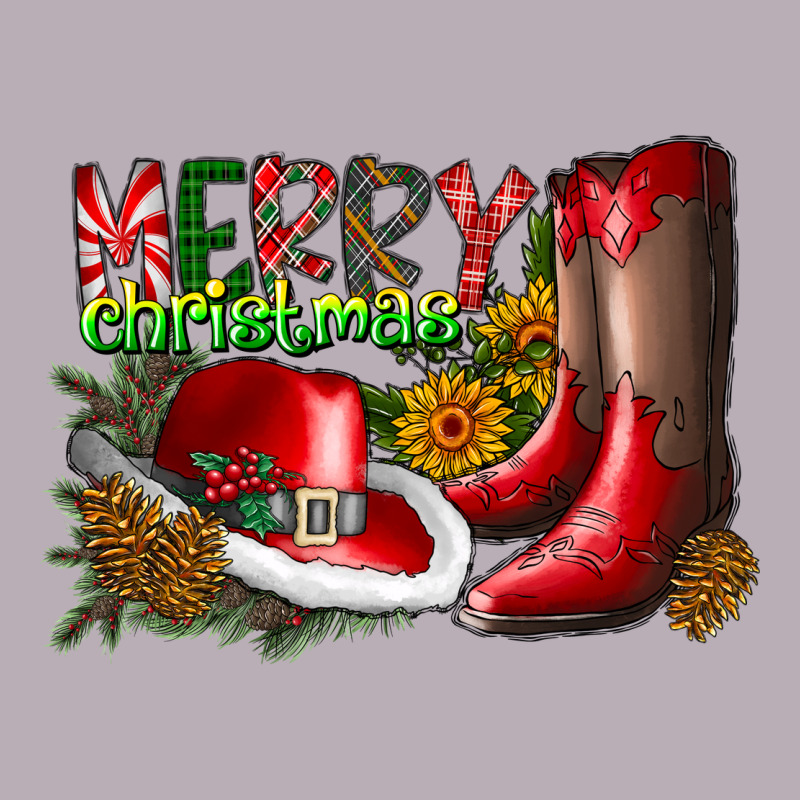 Cowboy Merry Christmas Vintage Tee by CowhideDigitalArt | Teevron