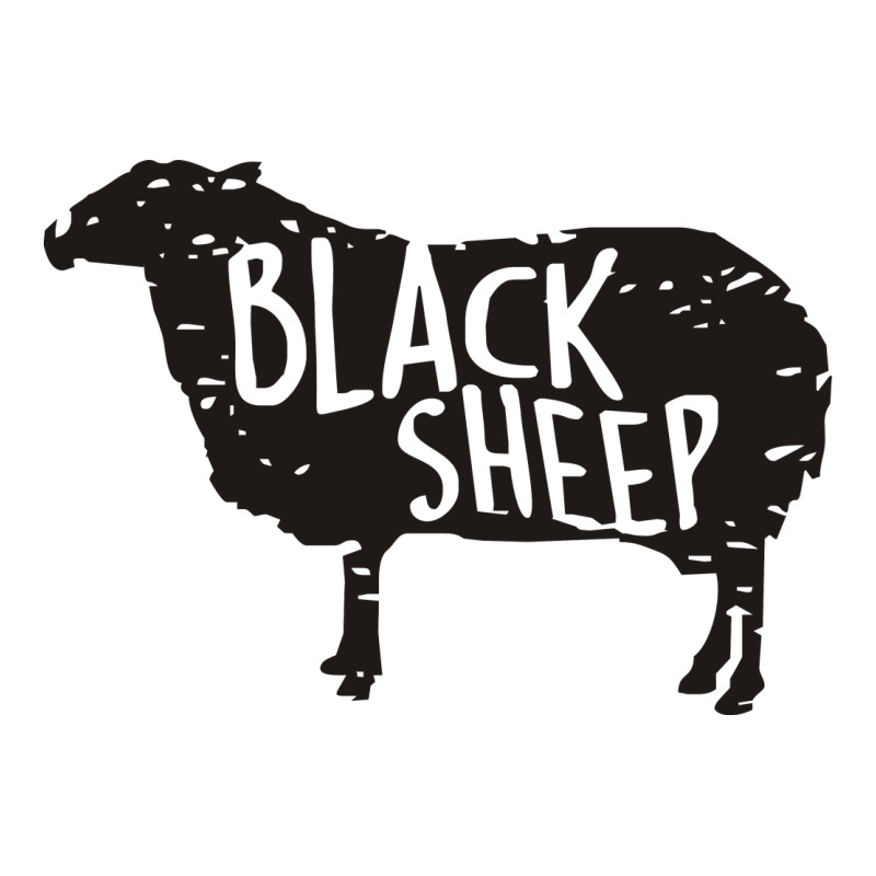 Black Sheep Silhouette Urban Heavy Tee by artisFamous | Teevron