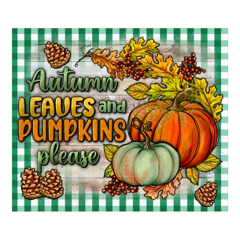Autumn Leaves And Pumpkins Please Mouse Pad Premium Tee by BundleAndBundleShop | Teevron