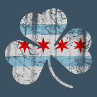 Irish Chicago Flag Shamrock Urban Heavy Tee | Teevron